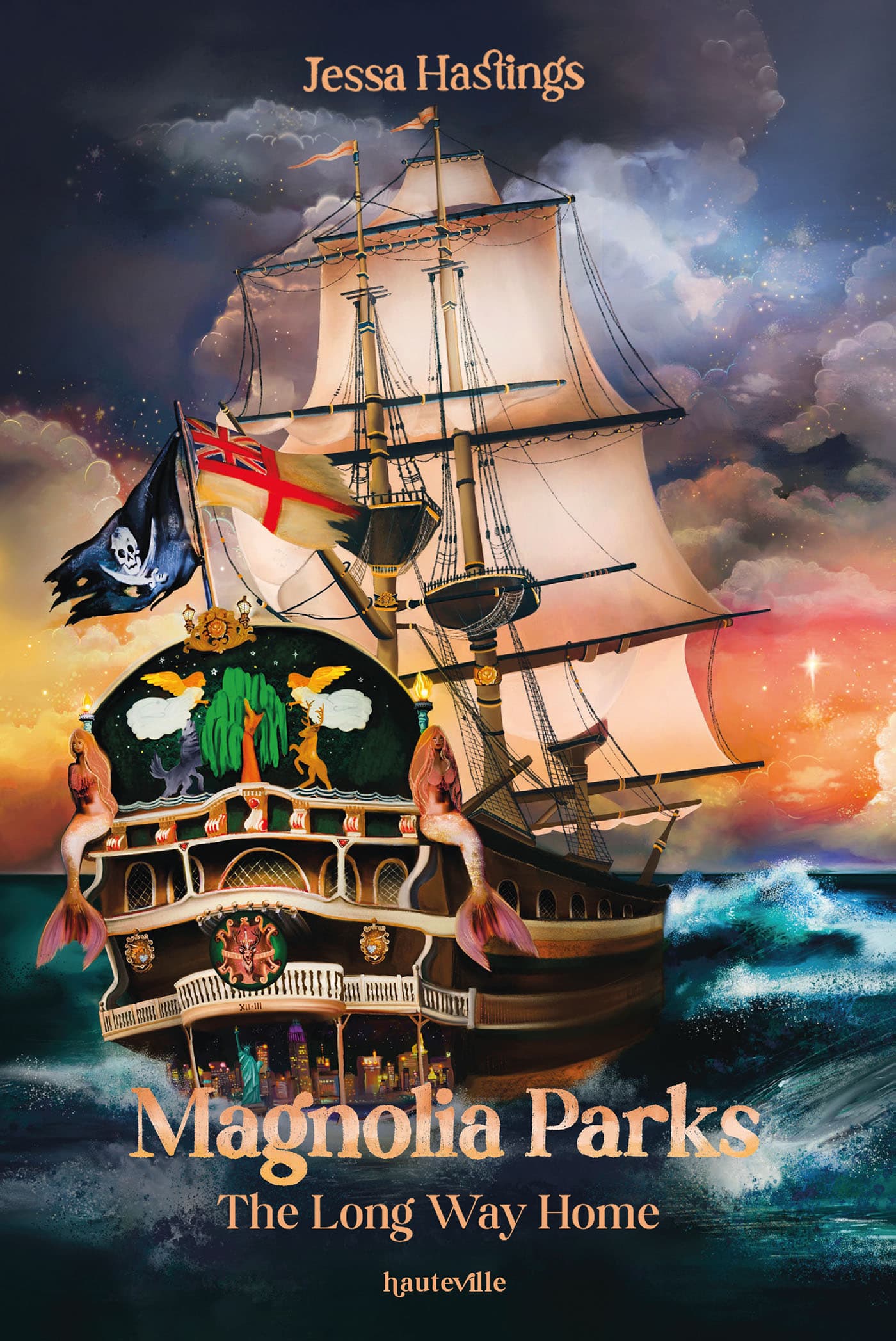 Couverture française de Magnolia Parks : The Long Way Home de Jessa Hastings